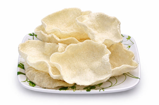Rice Papad Rice Flour Papad Homemade Chawal Tandul Papad