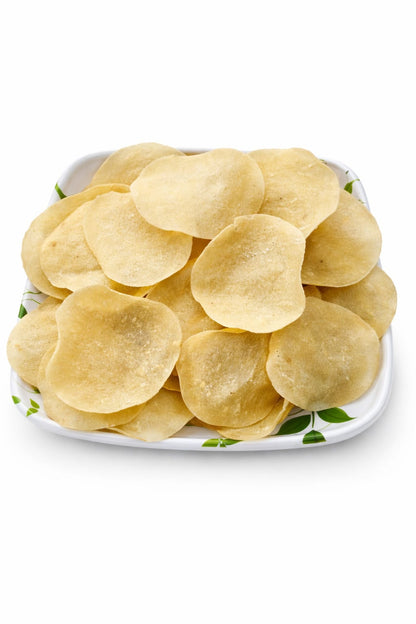 Rice Papad Rice Flour Papad Homemade Chawal Tandul Papad
